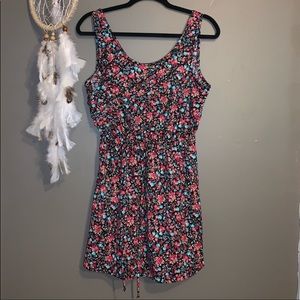 Floral Ruffle Front Dress